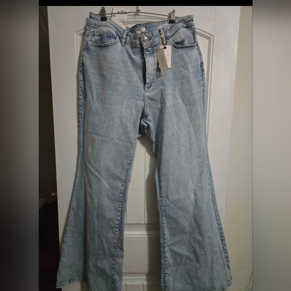 Forever 21 Light Blue Flare Jeans